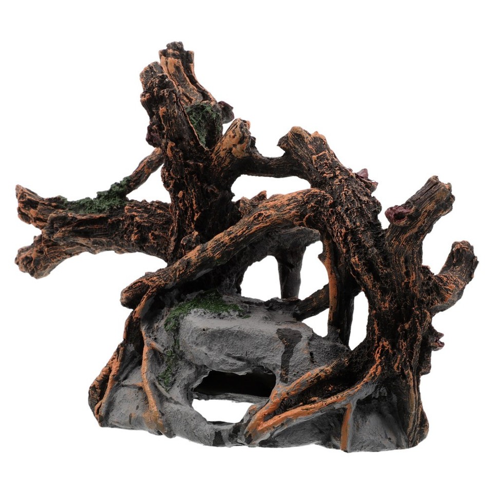 Fake Tree Tank Fish Tank Resin Driftwood Simulated Tree Trunk Aquarium Decorations ...