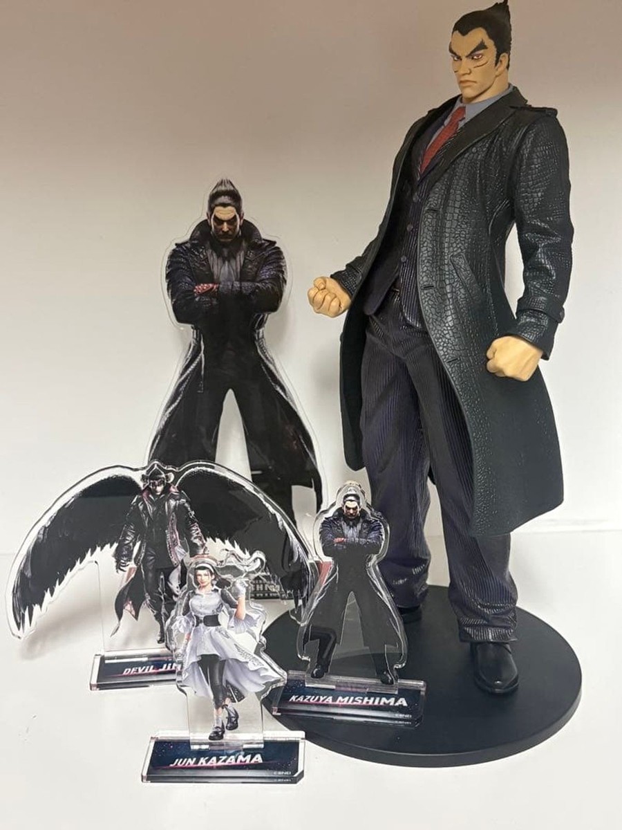 Tekken Kazuya Mishima Figure & Acrylic Stand Set Devil Jin Jun
