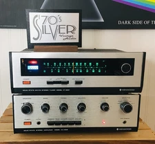 Kenwood KA-4002 Int Amp + KT-2001 Stereo Tuner Combo - Serviced/Working. LED's