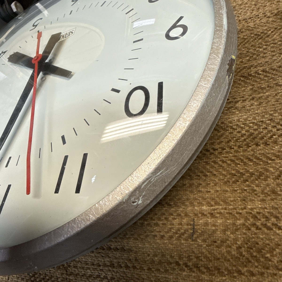 Standard Electric Time Co Wall Clock Circa 1960's 12.5