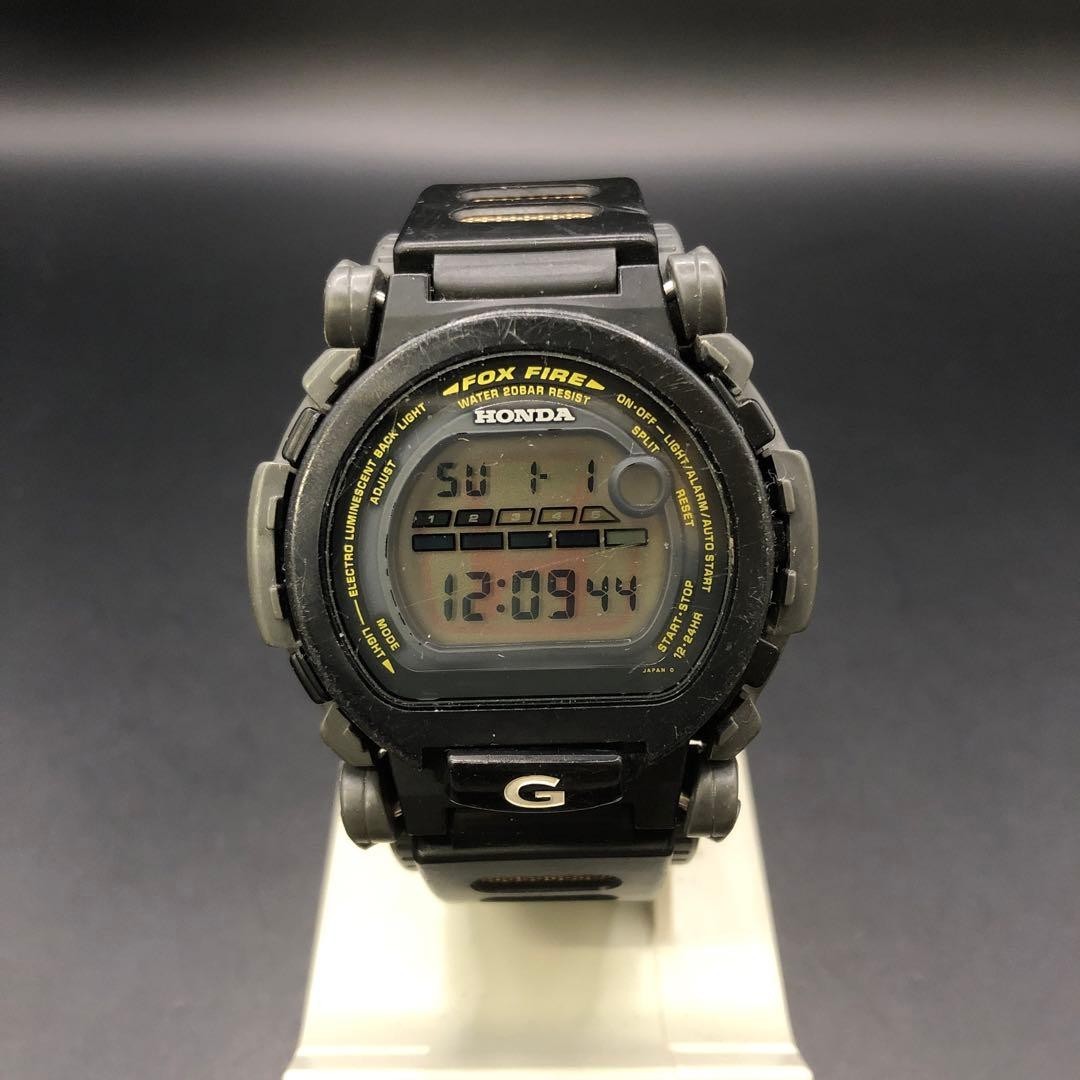 CASIO G-Shock DW-002 Honda Fox Fire Digital Watch Black Resin