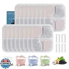 Cat Water Fountain Filter Replacement for Catit Pixi, 16-Pack Triple Action P
