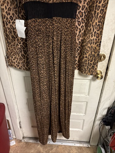 Mike Benet Formals Vintage 70s Leopard Sexy Dress 18 Rockabilly Pin Up - Bild 13 von 13