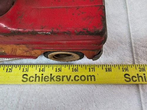 Vintage 1950s Tonka Suburban Pumper Fire Truck 18" Pressed Steel No. 5 USA - Picture 6 of 13