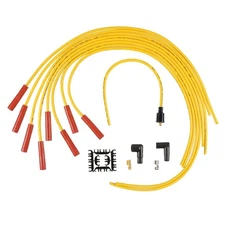 ACCEL 4040 Spark Plug Wire Set, 8mm, Super Stock, Yellow/Orange