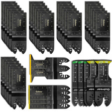 40PCS Multitool Blades Kit Includes Titanium Multi Tool Blades Use in Wood Plast