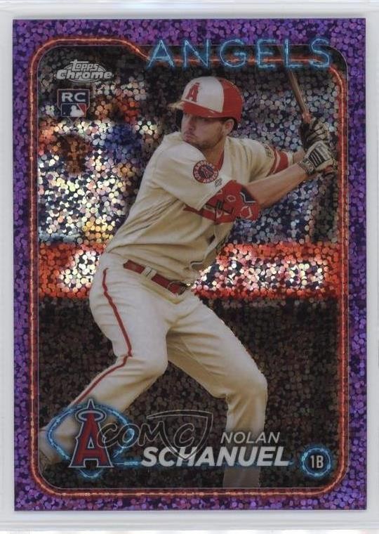 2024 Topps Chrome Purple Speckle Refractor 274/299 Nolan Schanuel #274 wo3