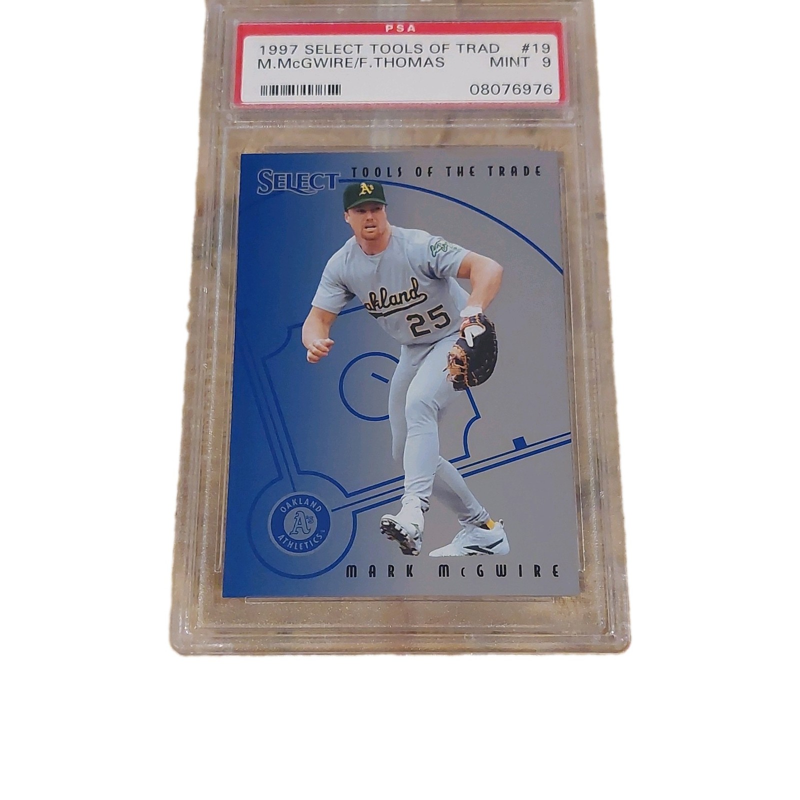 1997 Select Tools of the Trade #19 McGwire/Thomas PSA 9 Insert /25