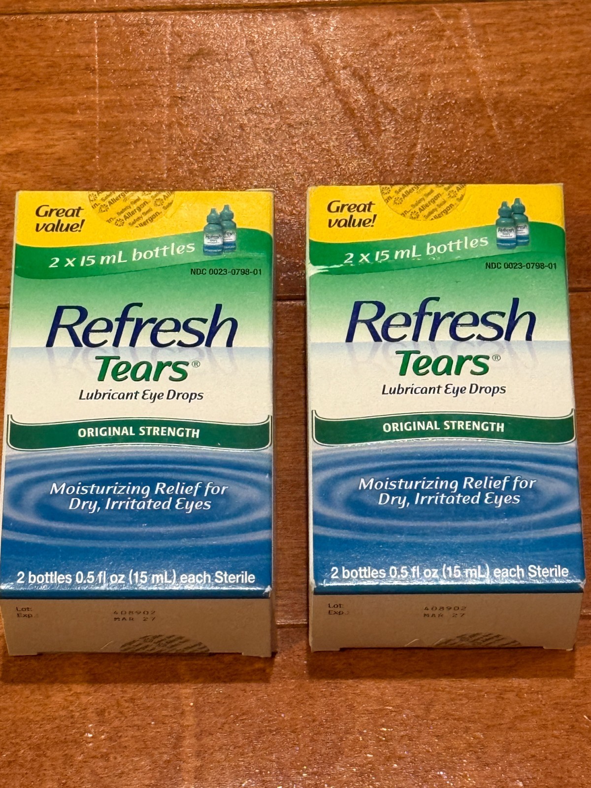 0.5oz (15ml) 4 Bottles Exp 3/27
