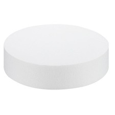 MECCANIXITY 8"x2" Round Foam Cake Dummy Circle Set for Wedding Practice Decor