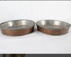 A  1890 “Cowboy”  Copper & Brass Kettle & 2 Copper Pans. — photo 7