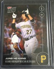 2016 Topps Now Jung Ho Kang #54 Print Run 439 Pirates