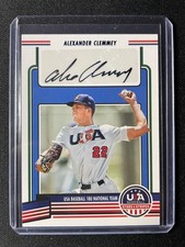 2023 Panini USA Stars & Stripes Alexander Clemmey Blue Foil Autograph Nationals!