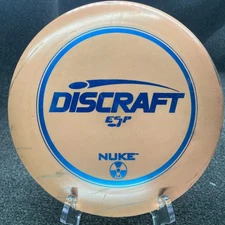 Discraft ESP Nuke PFN Vintage Distance Driver Golf Disc 173g - Pink Blue Foil