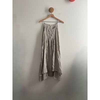 CP Shades Cotton Silk Spaghetti Strap Midi Dress Size Small