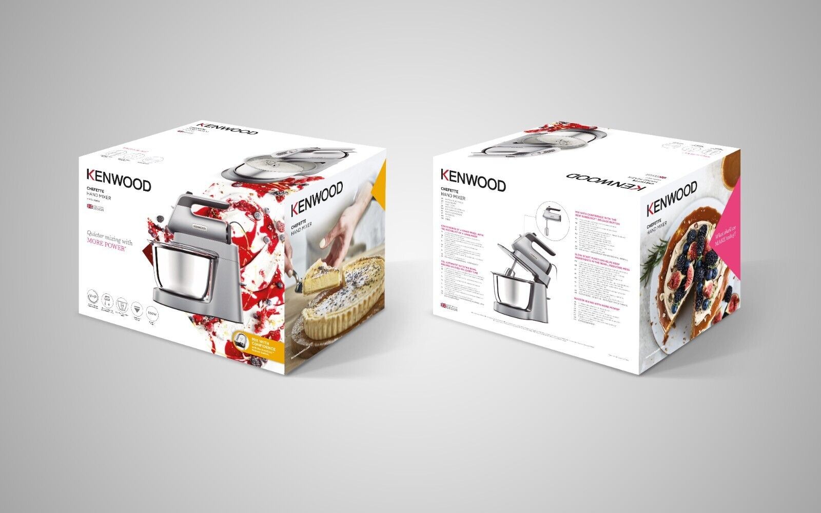 Kenwood Combi Handmixer Chefette HMP54.000SI in Silver - Brand New