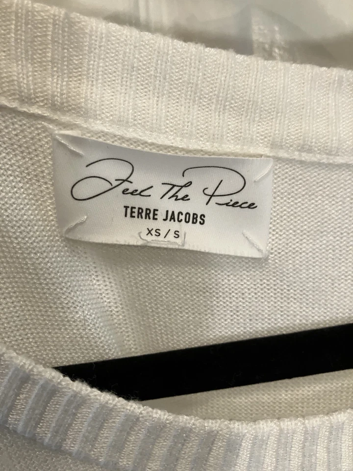 Suéter de cachemir Feel the Piece Terre Jacobs para mujer blanco talla extra pequeña Foto 2 de 3