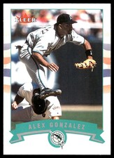 Alex Gonzalez 2002 Fleer #393 Marlins MLB READ FREE SHIPPING AutographDen