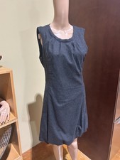 Dolce & Gabbana D&G Dark Gray Scoop Neck Wool Dress Size IT 42/ US 6
