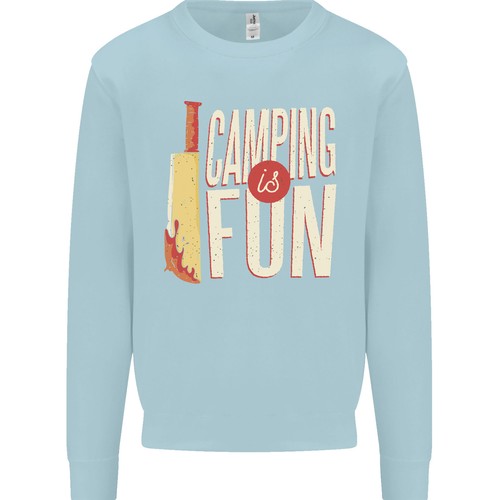 Camping is Fun Funny Murder Halloween Kids Sweatshirt Jumper - Picture 12 of 35