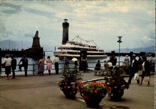 Lindau im Bodensee Harbor Entrance vintage postcard k259