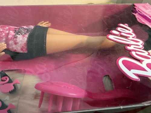 Mattel Barbie Fab Life Doll Pink & Black Skirt Hair Accessories T3779 2009 - Zdjęcie 6 z 8