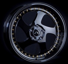 Jnc Wheels Rim Jnc034 Gloss Black Gold Rivets 18x9.5 5x114.3 Et30