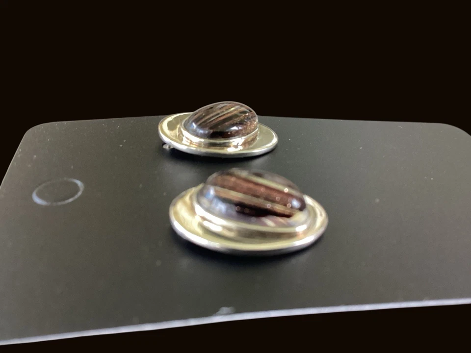 Серьги из чистого серебра с инкрустацией из дихроичного стекла - Изображение 2 из 4