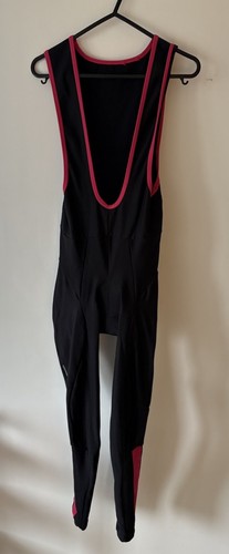 Le Col Sport Women’s Black / Pink Bib Tights II - Size XS