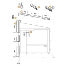 Verlängerung Mastprofil XXL - passend zu Thule Omnistor Safari Residence & Panor
