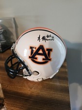 Nick Marshall & Jeremy Johnson Auburn Tigers Dual Autographed Mini Helmet
