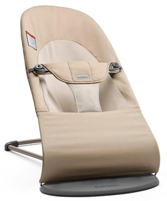 Bouncer Balance Soft, Khaki/Beige | 2-in-1 Baby Bouncer & Toddler Chair