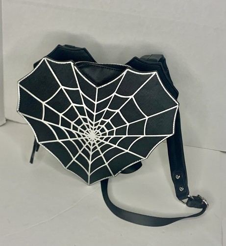 Hot Topic Mad Engine Heart Spider Web Backpack
