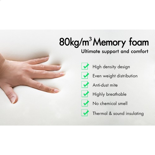 STARRY EUCALYPT Seat Posture Cushion Memory Foam Pillow Pain Relief Mesh Black - Picture 7 of 12