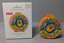 Fisher Price Zoo Keeper Says See N Say 2010 Hallmark Keepsake ornament