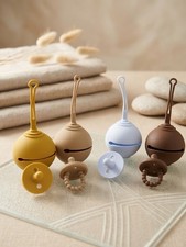 Stylish Silicone Pacifier Protective Case Set