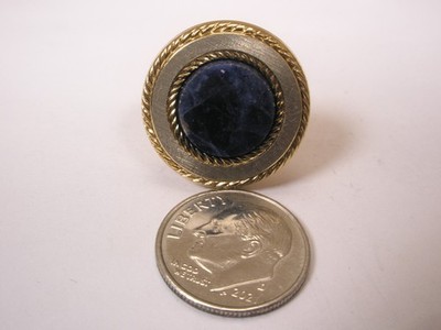 Lapis Lazuli Blue Stone SINGLE Vintage Cuff Link replacement lost