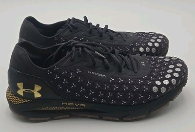 Under Armour HOVR Storm Running Shoes Men s 11.5 Black Gold Athletic Trainers
