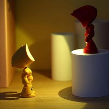 Mini Cute Cartoon Pet Table Lamp Folding Dimmable Angle AAA Battery Powered
