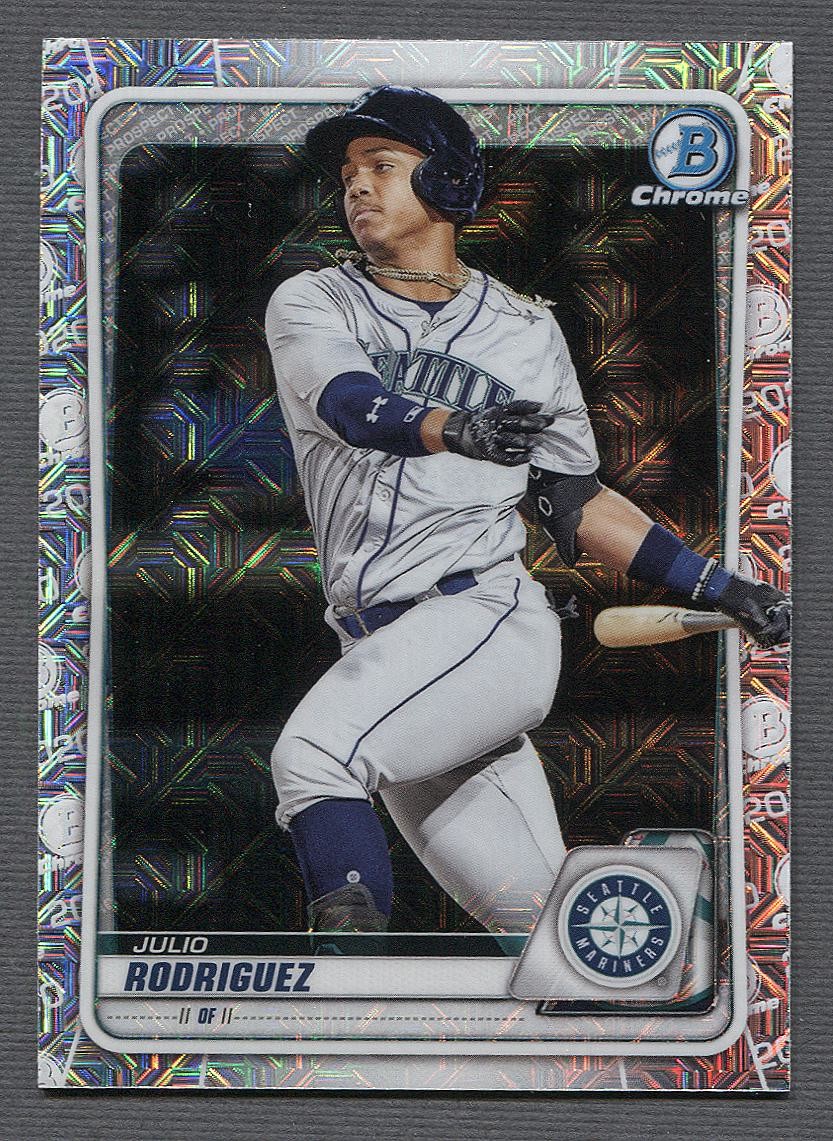 2020 Bowman Chrome Prospects Mojo Refractor #BCP-175 Julio Rodriguez