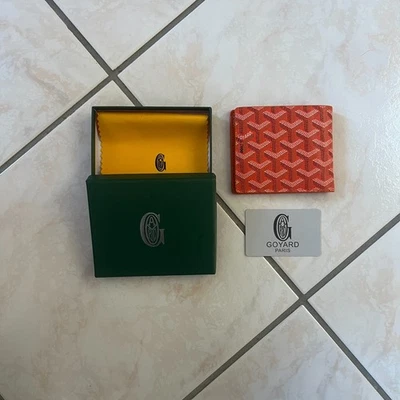 Portefeuille Goyard Victoire orange - Photo 1/3