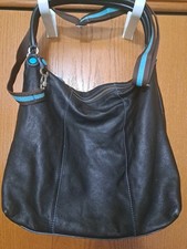 Borsa a mano donna Gabs in pelle nera tracolla tote bag a tracolla Made in Italy
