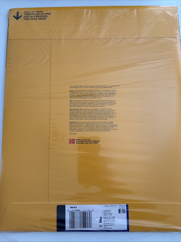 Kodak Polycontrast RC Professional Paper - 11X14 Glossy F - 10 Sheets New B&W