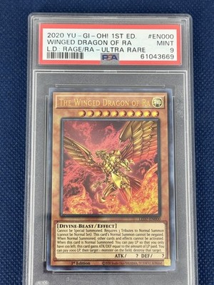 YuGiOh! The Winged Dragon of Ra (Alt Art) - LED7-EN000 - Ultra Rare - PSA Mint 9