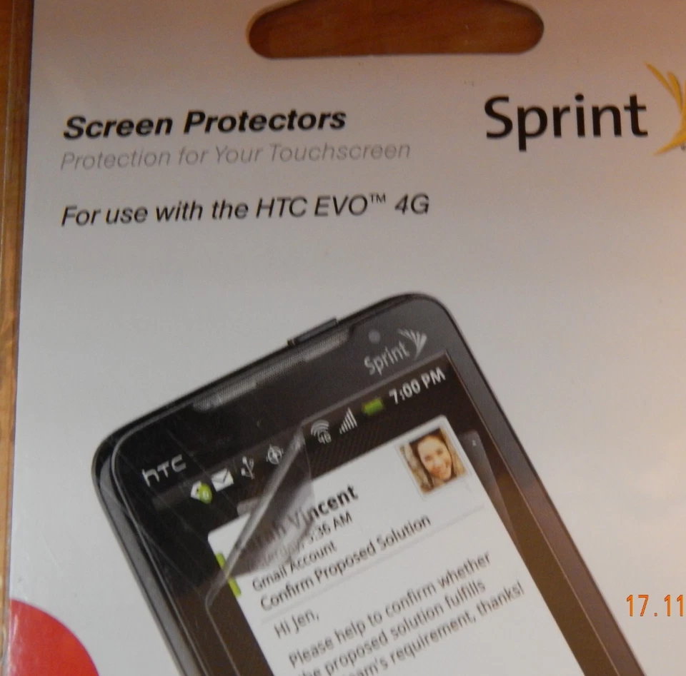 PROTECTOR PANTALLA HTC HTC EVO SPRINT UNO INCLUIDO NUEVO EN PAQUETE Foto 2 de 4