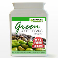 GREEN COFFEE BEAN EXTRACT MAX STRENGTH 6000mg WEIGHT LOSS SLIMMING DIET PILLS