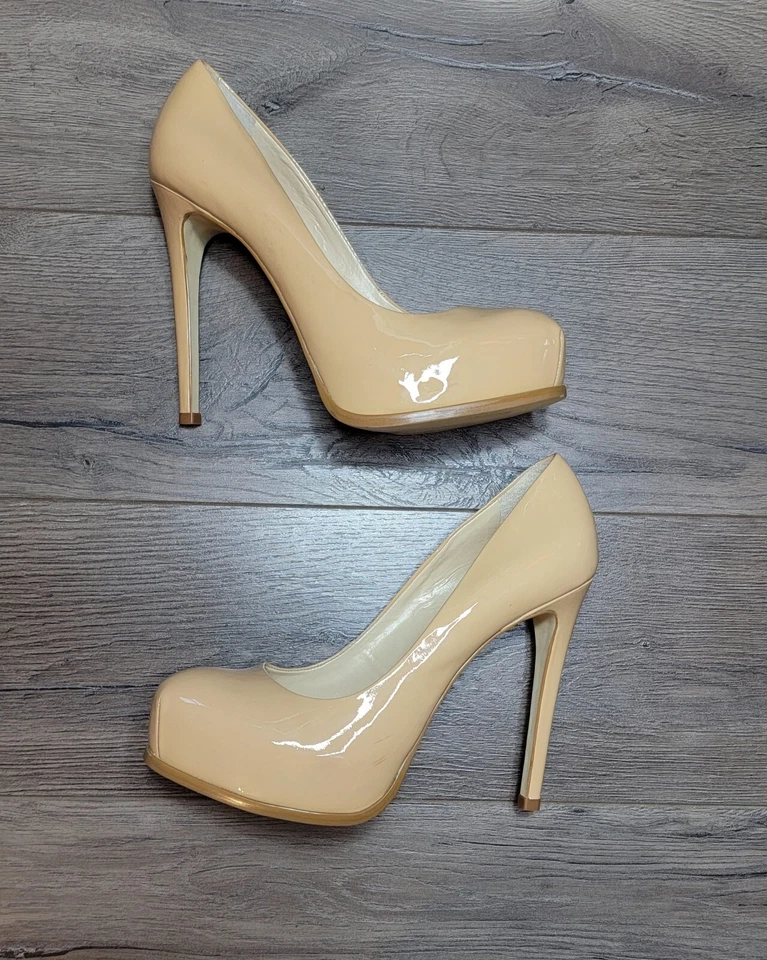 Zapatos de salón Kelsi Dagger Linzy para mujer talla 8,5 plataforma tacones bronceados desnudos MRSP $150 Foto 2 de 4
