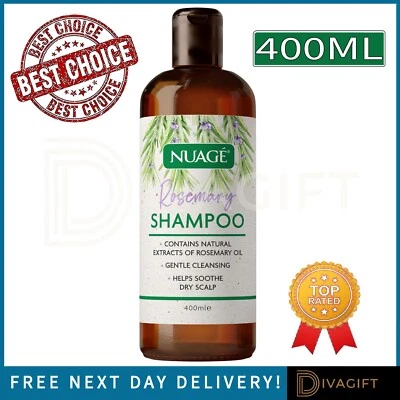 NUAGE ROSMARIN SHAMPOO 400ML STIMULIERT DAS HAARWACHSTUM BEHANDLUNG MIT NATÜRLICHEN EXTRAKTEN