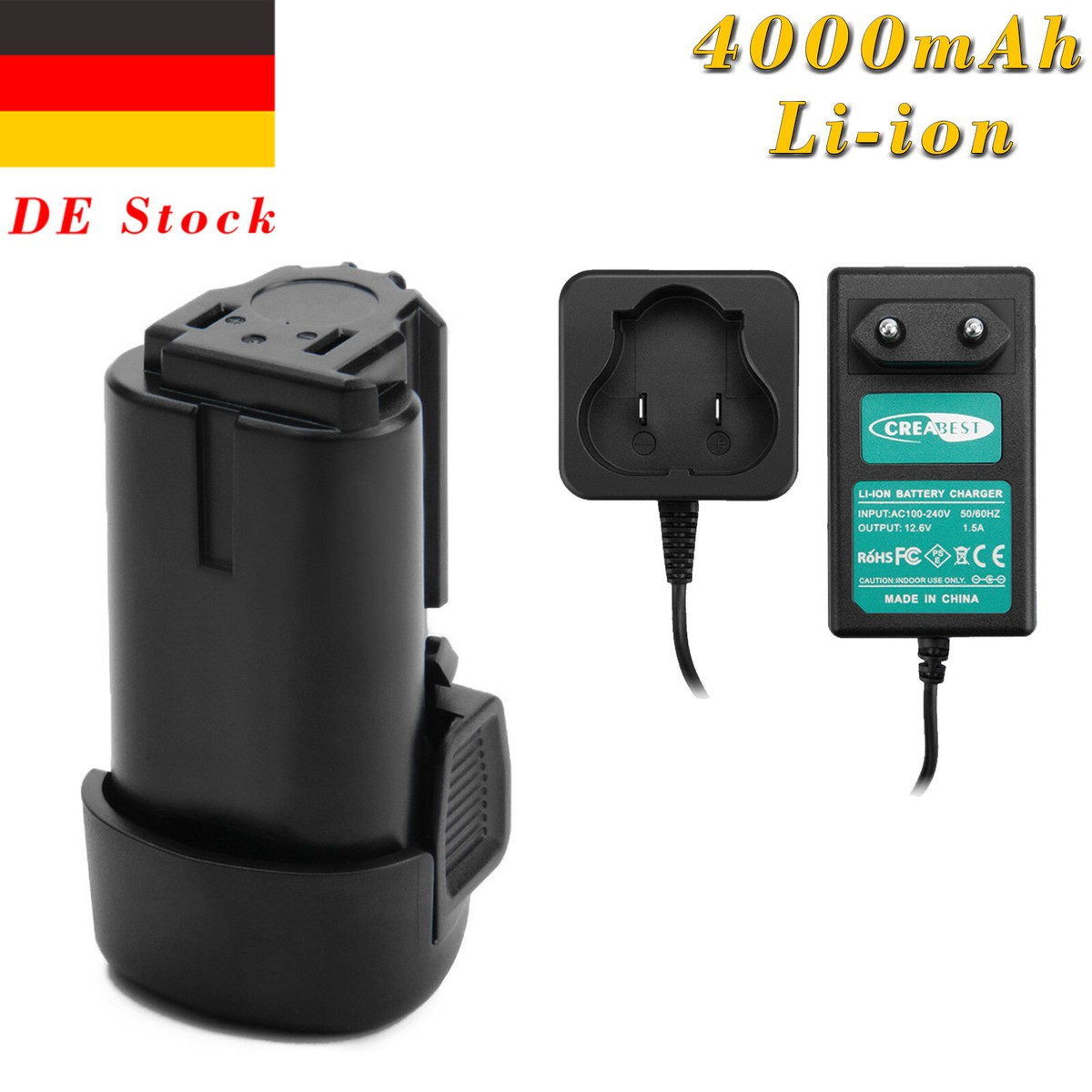 3.0AH 10.8V/12V Li-ion Battery For BLACK DECKER BL1310 BL1110 BL1510