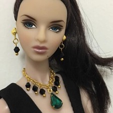3PC 1/6 Scale Diamond Necklace Earrings Accessories Soldier Jewelry 12" Figure